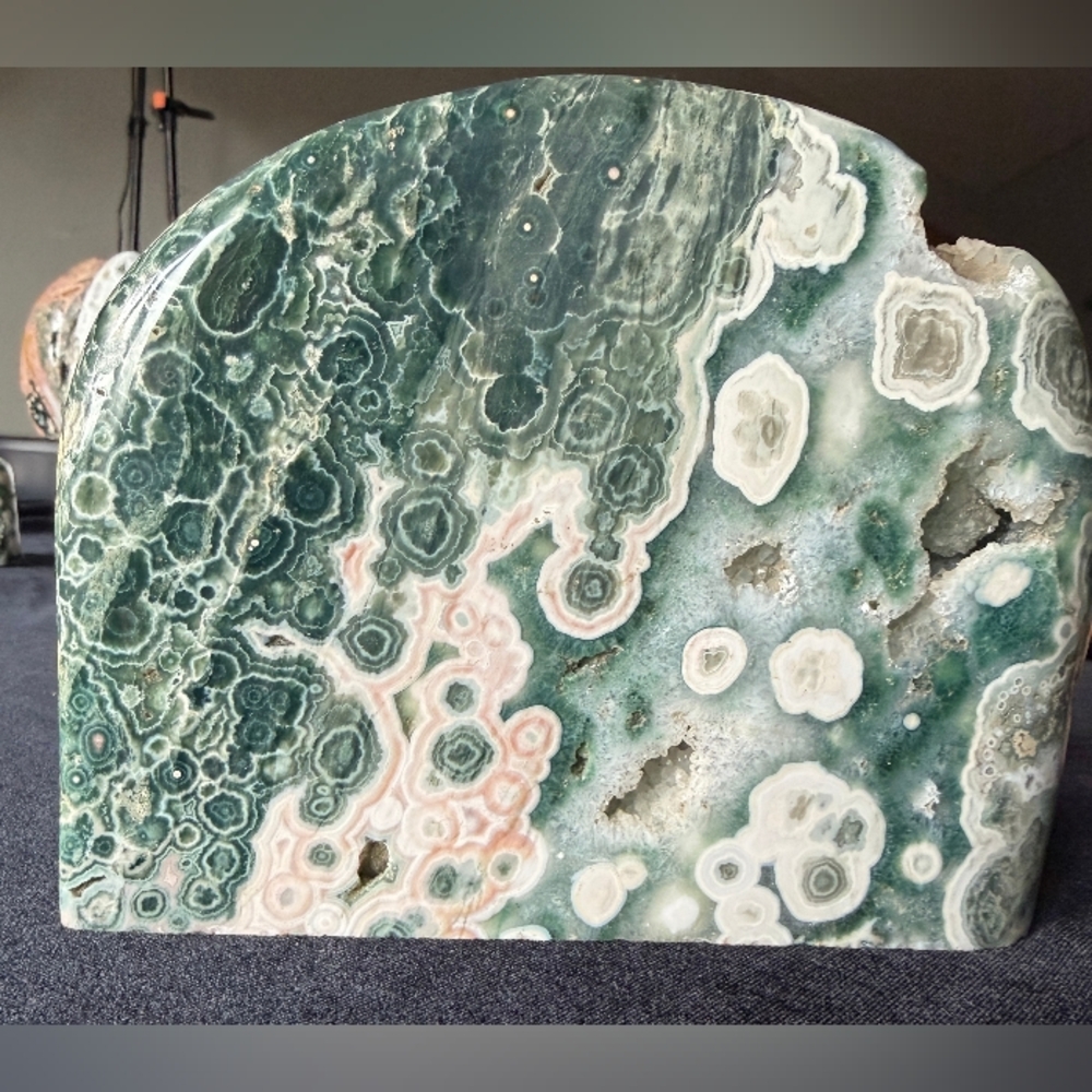 Rare Ocean Jasper From Madagascar 1.765 Pound. Gorgeous Piece! Guarantee - Picture 15 of 16